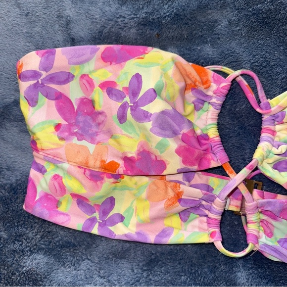 For Love and Lemons Cydney Bandeau Swim Top Large - Picture 4 of 6